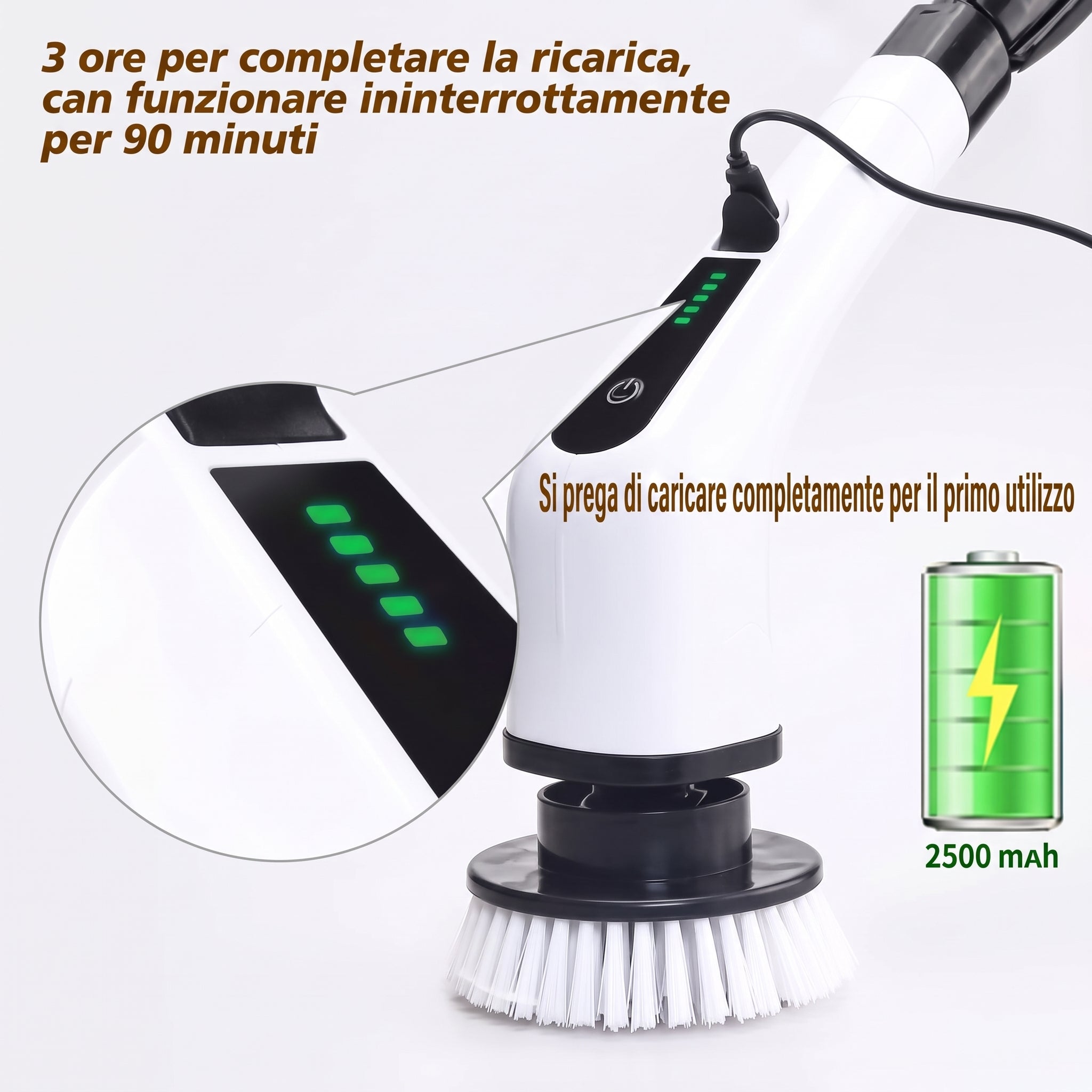 Spazzola elettrica rotante