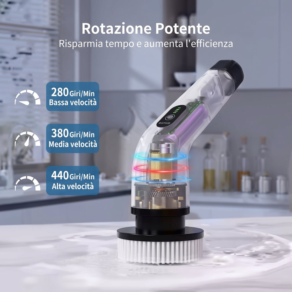 Spazzola elettrica rotante