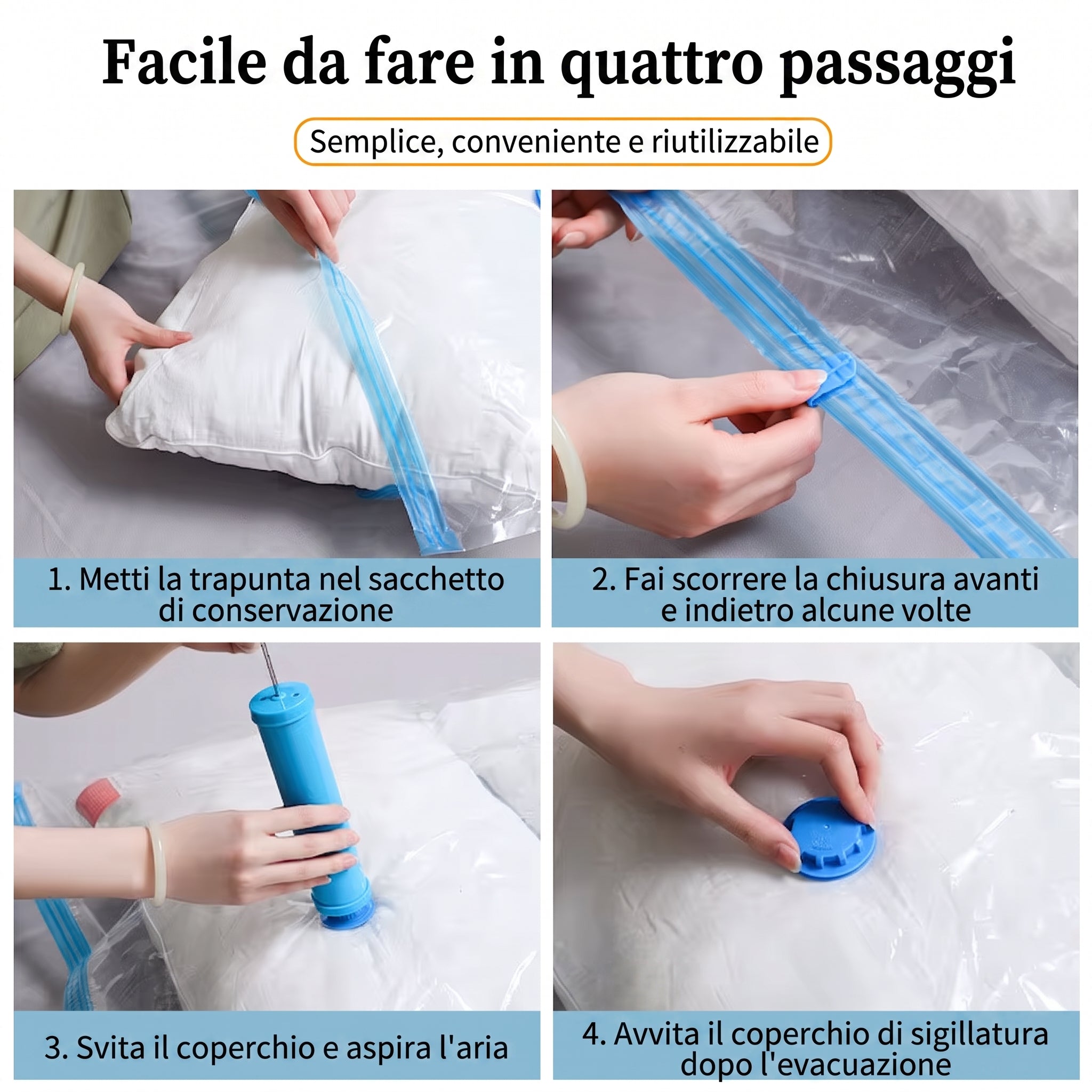Sacchetti salvaspazio